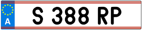 Trailer License Plate